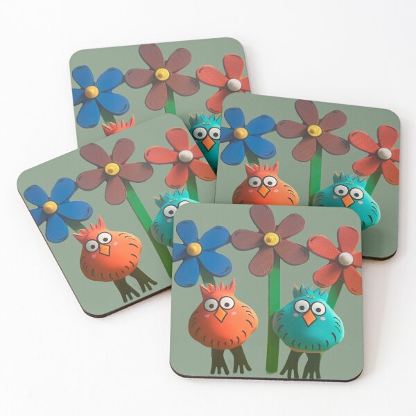 Item preview, Chickens and flowers  designed and sold by Lauracolleen3.