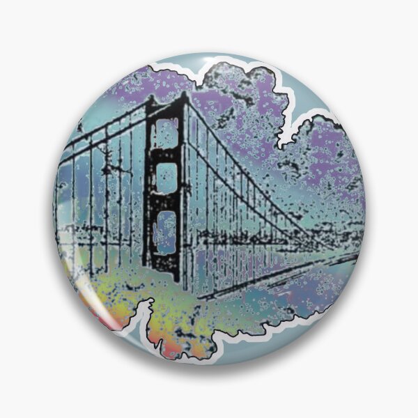 Item preview, San Francisco Golden Gate Peace Zeppelin designed and sold by AuroraXGreen.