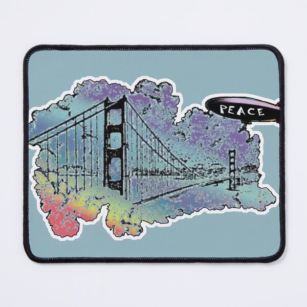 Item preview, San Francisco Golden Gate Peace Zeppelin designed and sold by AuroraXGreen.