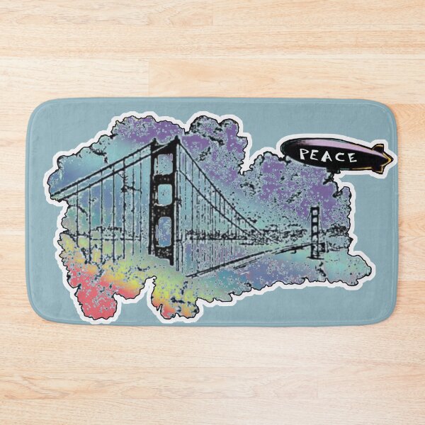Item preview, San Francisco Golden Gate Peace Zeppelin designed and sold by AuroraXGreen.