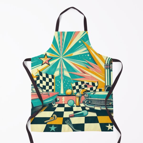 Item preview, AI Retro 50s Motif Design – Vintage Pattern Art for Clothing, Accessories & Gifts for Nostalgia and Art Lovers designed and sold by knalpot-design.