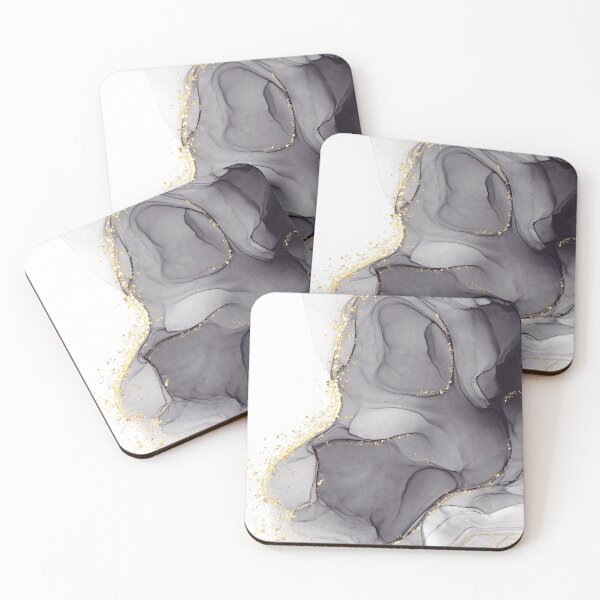 Item preview, Isn’t It Delicate? – Charcoal Marble & Gold Lyric Art designed and sold by DaizyDoodlez.