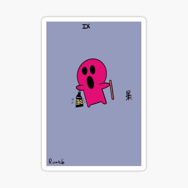 Item preview, Tamagotchi Tarot The Hemit Uhyotchi  designed and sold by Rosetchi.