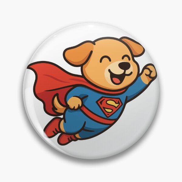 Item preview, Super Puppy – Flying Cartoon Dog in Hero Costume designed and sold by Emanova9.