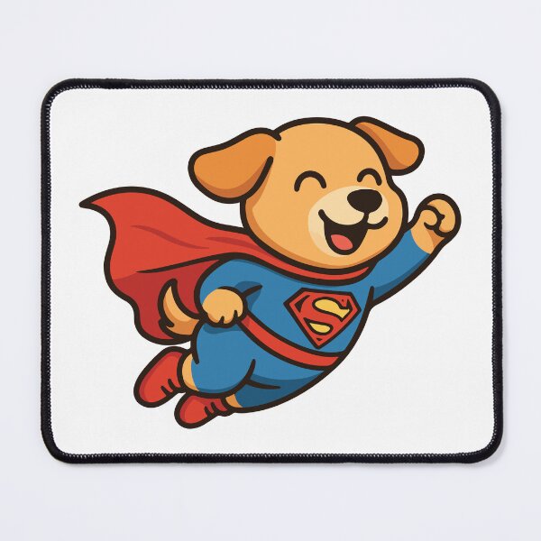 Item preview, Super Puppy – Flying Cartoon Dog in Hero Costume designed and sold by Emanova9.