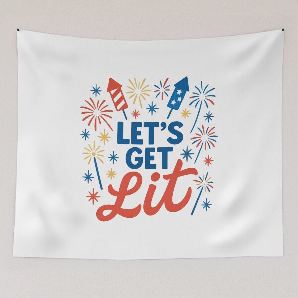 Item preview, Let’s Get Lit (Fireworks Style) designed and sold by ALITOPRINCE.