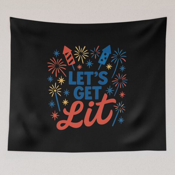 Item preview, Let’s Get Lit (Fireworks Style) designed and sold by ALITOPRINCE.