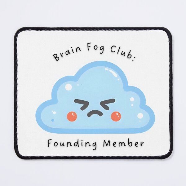 Item preview, Brain Fog Club – Founding Member Cloud Graphic designed and sold by T. E. Wilder.