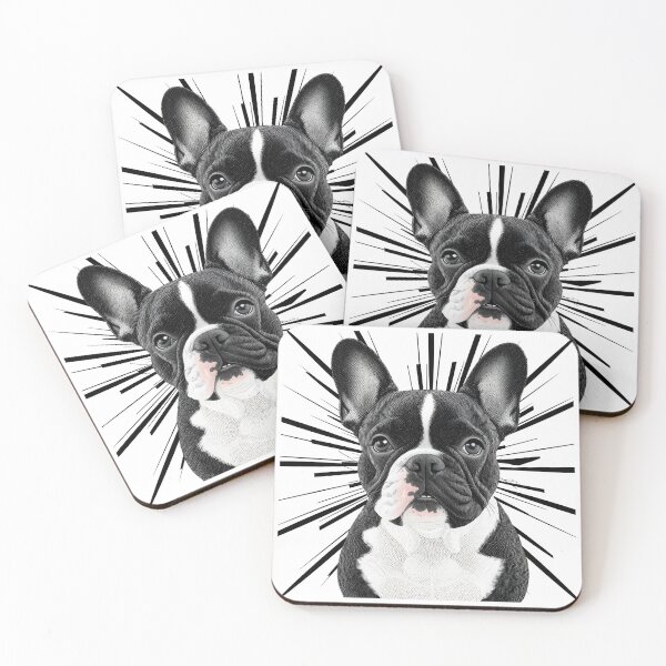 Item preview, Pointillist French Bulldog with Starburst – Artistic Frenchie Design designed and sold by Fredster1966.