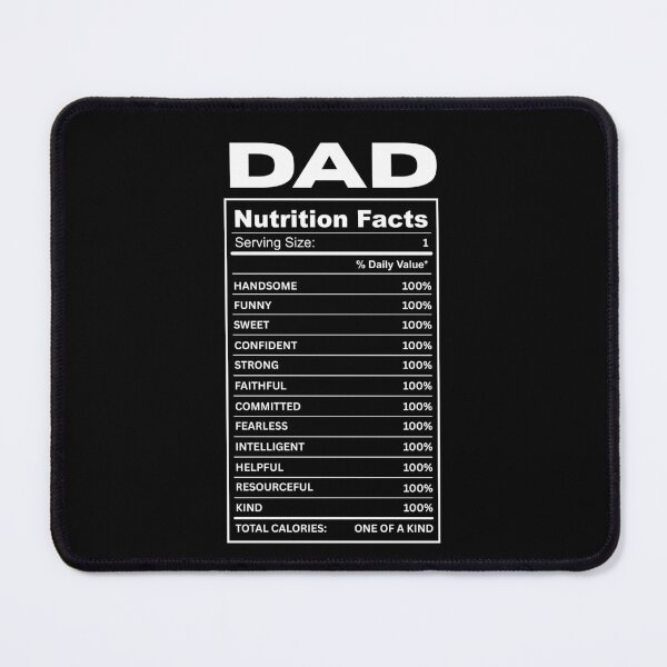 Item preview, Dad Nutrional Facts designed and sold by The magic  Yellow bus.