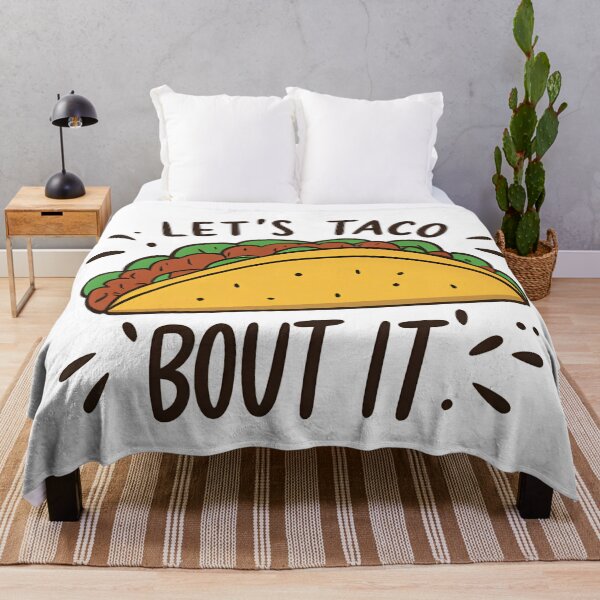 Item preview, Let’s Taco ’Bout It – Funny Food Pun Graphic designed and sold by T. E. Wilder.
