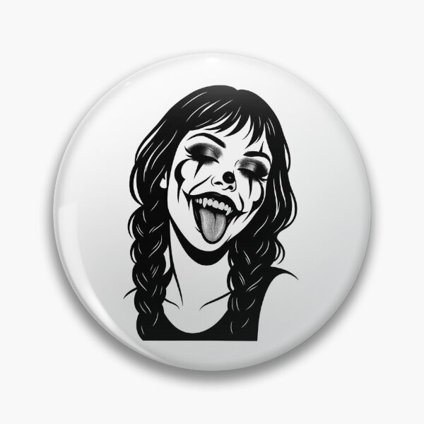 Item preview, Chica gótica vampírica y payaso designed and sold by FabTragedy.