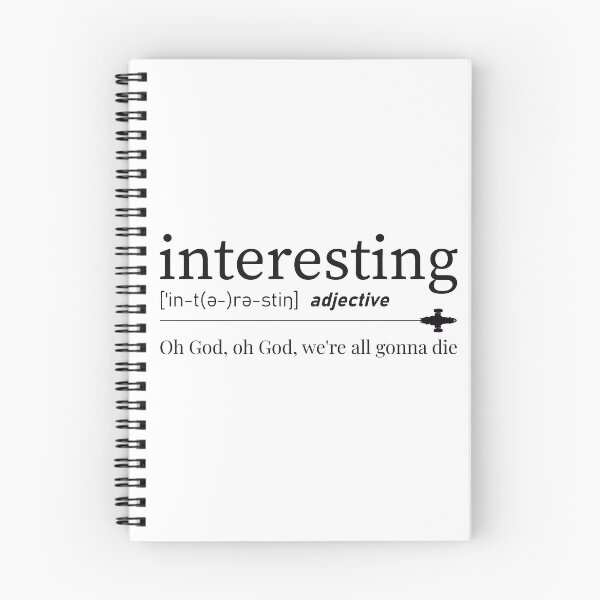 Item preview, Define "Interesting" - Black designed and sold by SleeplessStitch.