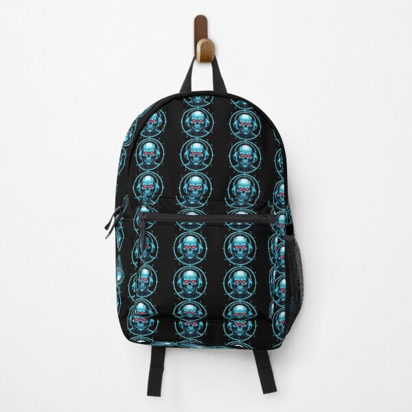 Item preview, Cyber Skull DJ – Futuristic Techno Music Artwork designed and sold by Zakshop3.