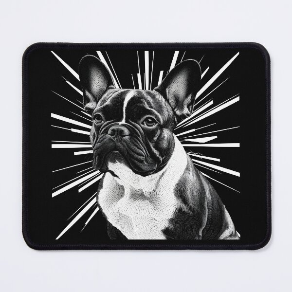 Item preview, Pointillist Frenchie with Starburst – Artistic French Bulldog Design designed and sold by Fredster1966.