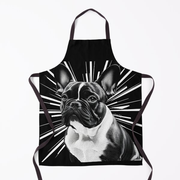 Artikelvorschau, Pointillist Frenchie mit Starburst – Künstlerisches Design der französischen Bulldogge entworfen und verkauft von Fredster1966.