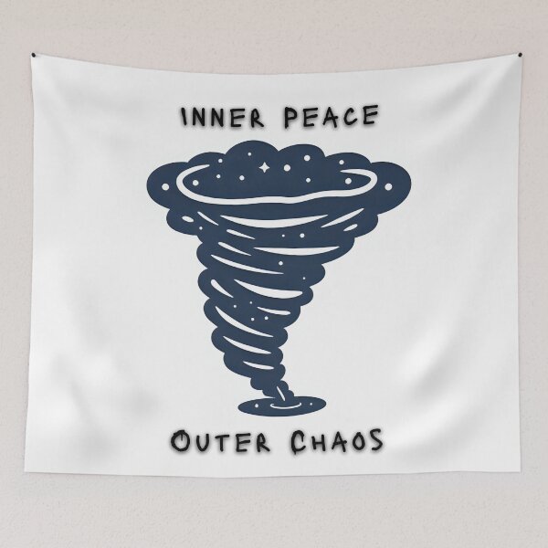 Item preview, Inner Peace. Outer Chaos. – Cosmic Tornado Graphic designed and sold by T. E. Wilder.