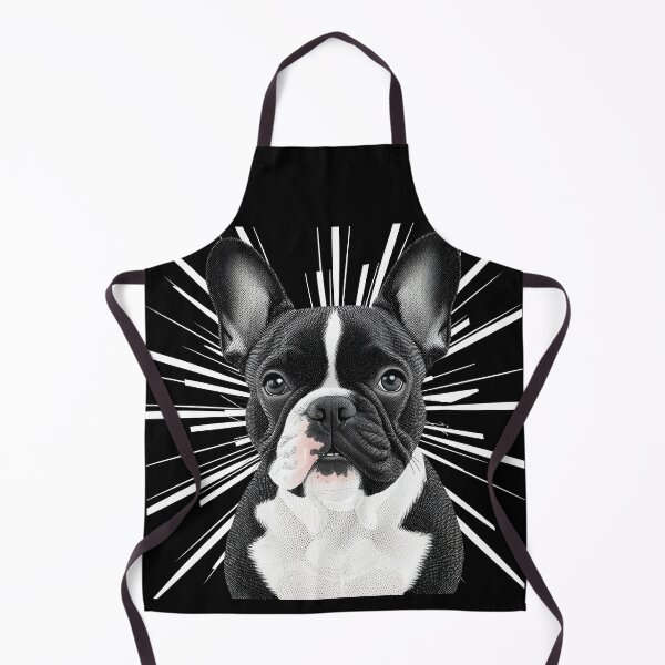 Item preview, Pointillist French Bulldog with Starburst – Artistic Frenchie Bulldog Design designed and sold by Fredster1966.