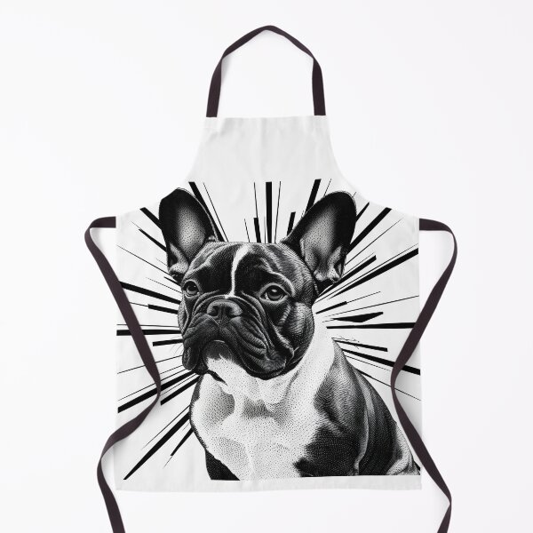 Artikelvorschau, Pointillist Frenchie mit Starburst – Künstlerisches Design der französischen Bulldogge entworfen und verkauft von Fredster1966.