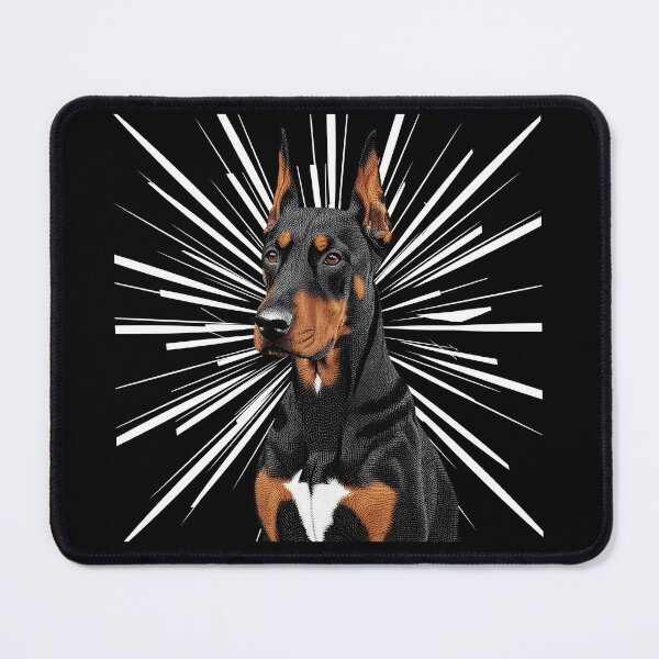 Item preview, Pointillist Doberman Pinscher with Starburst – Bold Artistic Dog Design designed and sold by Fredster1966.