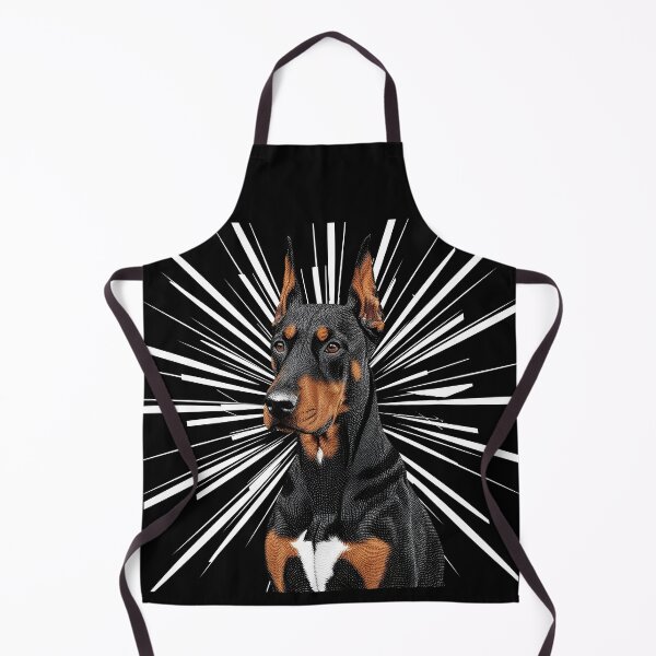 Item preview, Pointillist Doberman Pinscher with Starburst – Bold Artistic Dog Design designed and sold by Fredster1966.