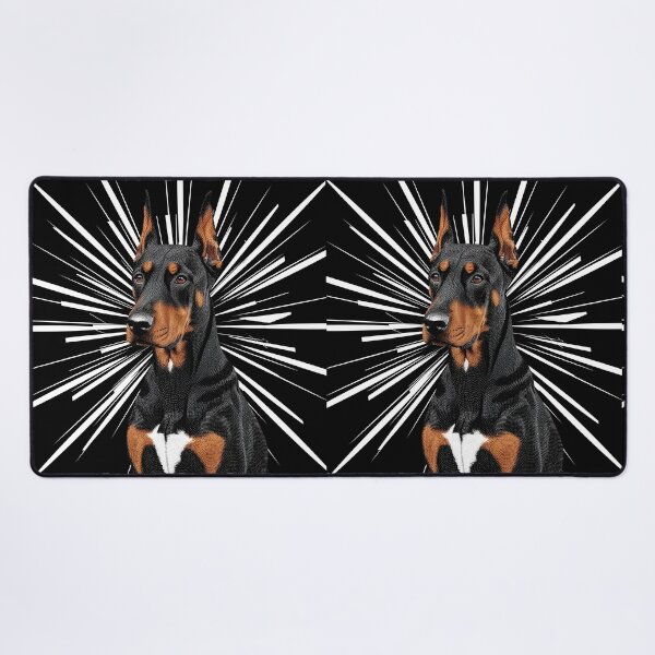 Item preview, Pointillist Doberman Pinscher with Starburst – Bold Artistic Dog Design designed and sold by Fredster1966.