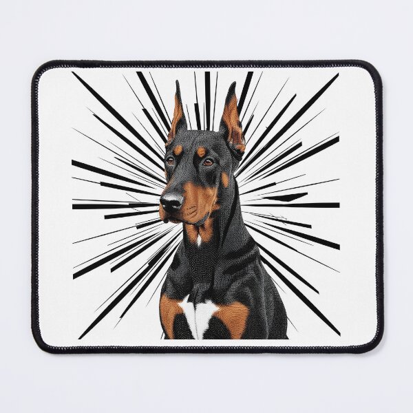 Item preview, Pointillist Doberman Pinscher with Starburst – Bold Artistic Dog Design designed and sold by Fredster1966.