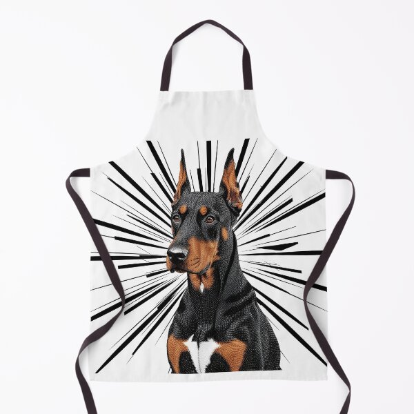 Item preview, Pointillist Doberman Pinscher with Starburst – Bold Artistic Dog Design designed and sold by Fredster1966.