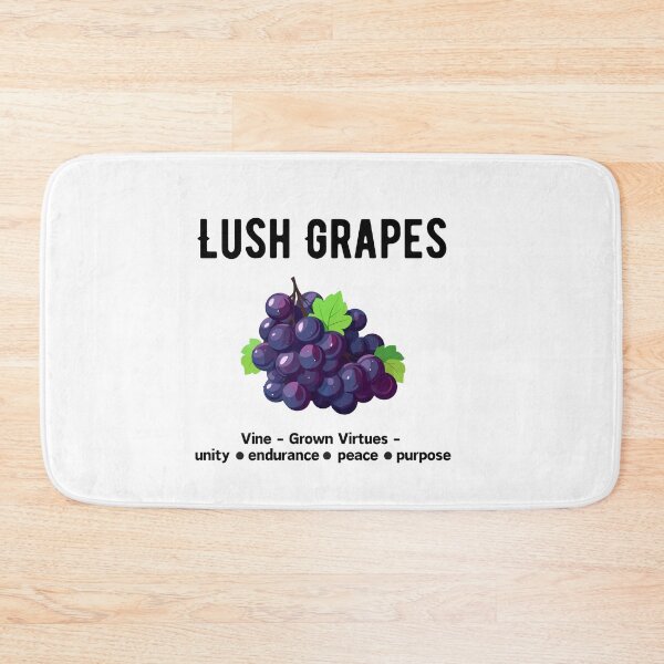 Item preview, Lush Grapes – Vine-Grown Virtues: Unity, Endurance, Peace, Purpose designed and sold by WHDProduction45.