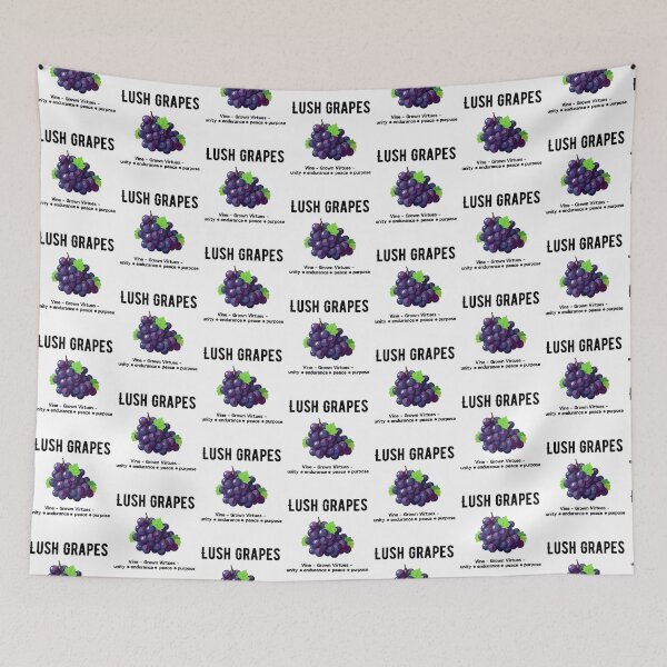 Item preview, Lush Grapes – Vine-Grown Virtues: Unity, Endurance, Peace, Purpose designed and sold by WHDProduction45.