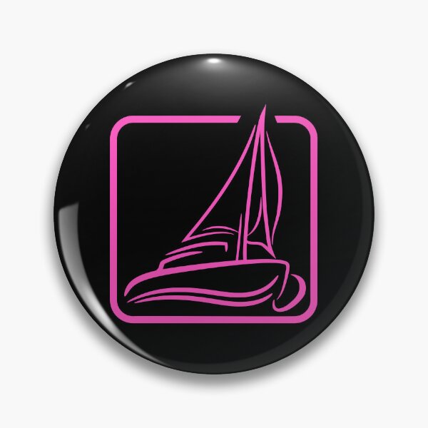 Item preview, Sailing Logo Symbol Square Sailboat Ship Captain designed and sold by shirt-o-mat.