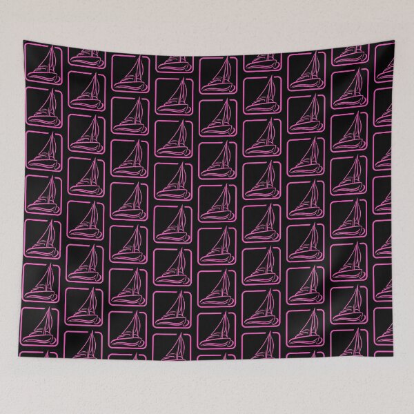 Item preview, Sailing Logo Symbol Square Sailboat Ship Captain designed and sold by shirt-o-mat.