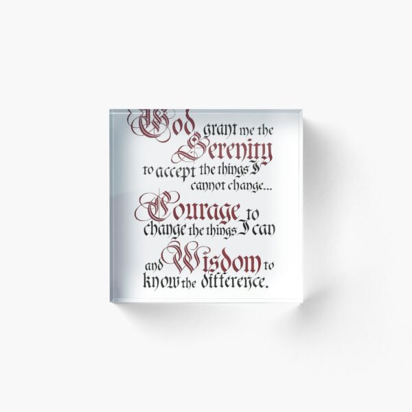 Item preview, Serenity Prayer designed and sold by SipNStich.