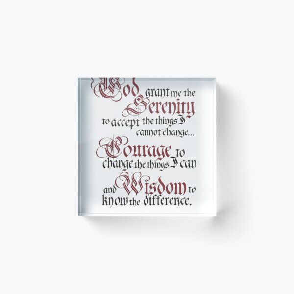 Item preview, Serenity Prayer designed and sold by SipNStich.