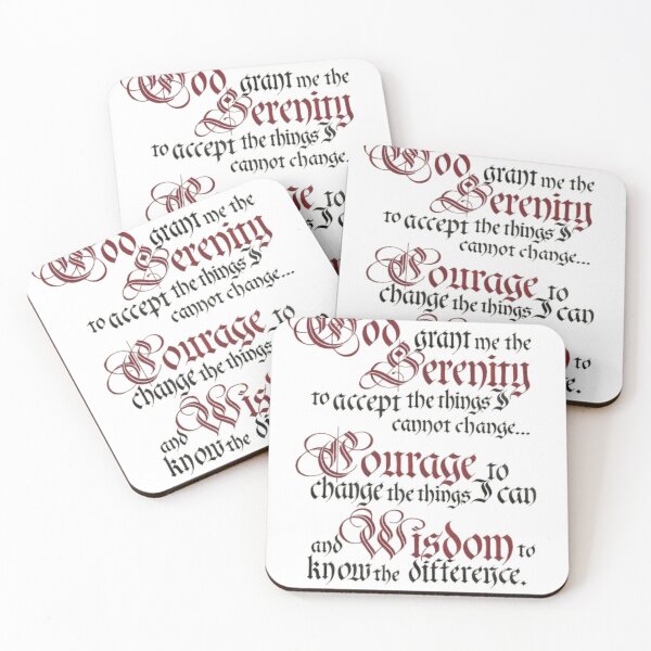 Item preview, Serenity Prayer designed and sold by SipNStich.