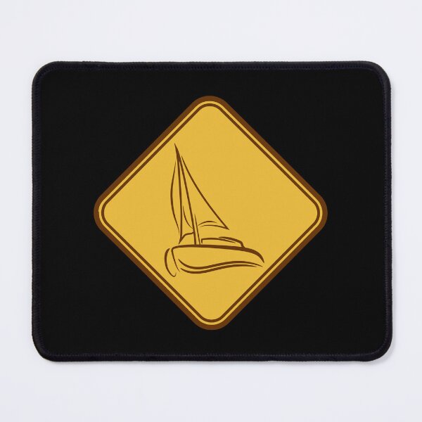 Item preview, Sailboat Sign Note Caution Warning Symbol Danger designed and sold by shirt-o-mat.
