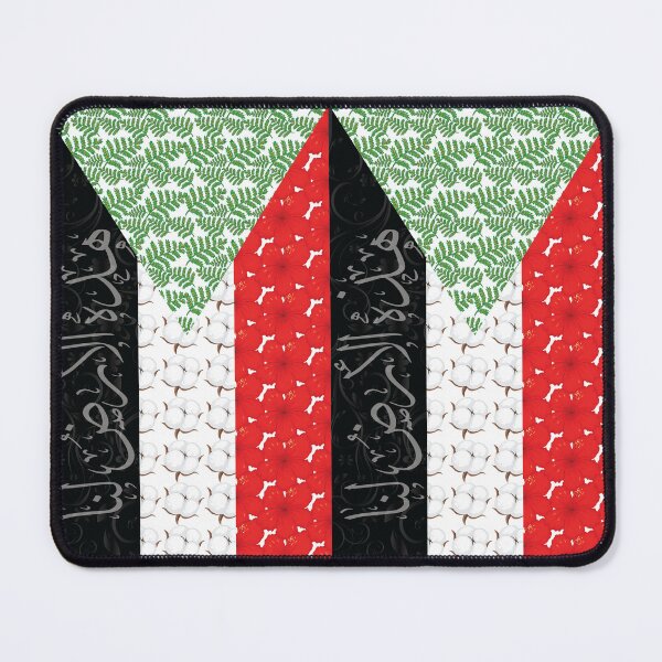 Item preview, Sudan Flag with natural Elements designed and sold by Maksab Designs.