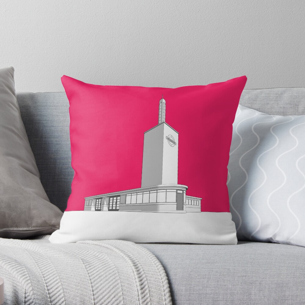 Osterley station Throw Pillow