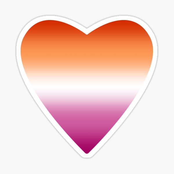 Item preview, Sapphic Lesbian Pride Heart Subtle designed and sold by sapphostickers.