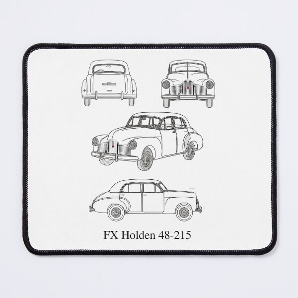 Item preview, FX Holden 48-215 – 1948 Black Line Technical Drawing designed and sold by Michael van der Hoorn.