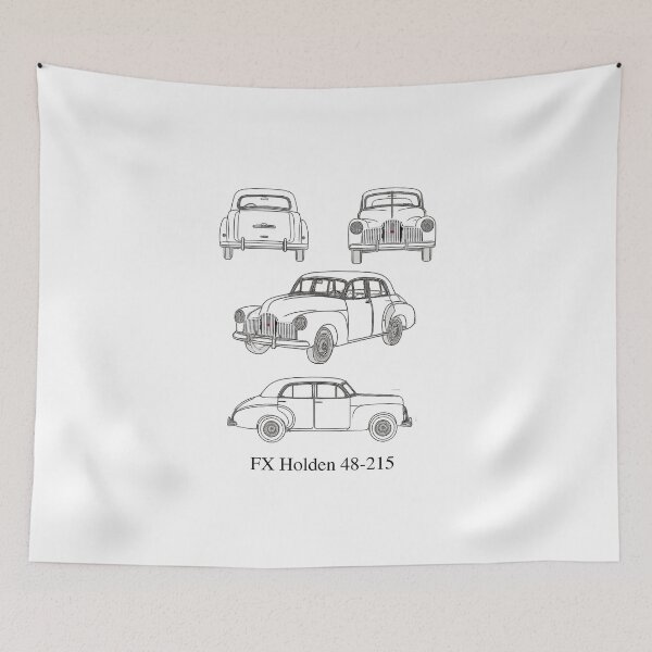 Item preview, FX Holden 48-215 – 1948 Black Line Technical Drawing designed and sold by Michael van der Hoorn.