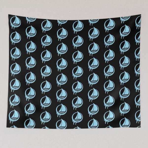 Item preview, Sailboat Crew Round Logo Drop Graffiti Symbol designed and sold by shirt-o-mat.