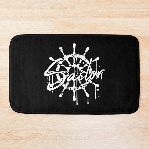 Item preview, Sailor Ship Steering Wheel Graffiti Drops Sailing designed and sold by shirt-o-mat.