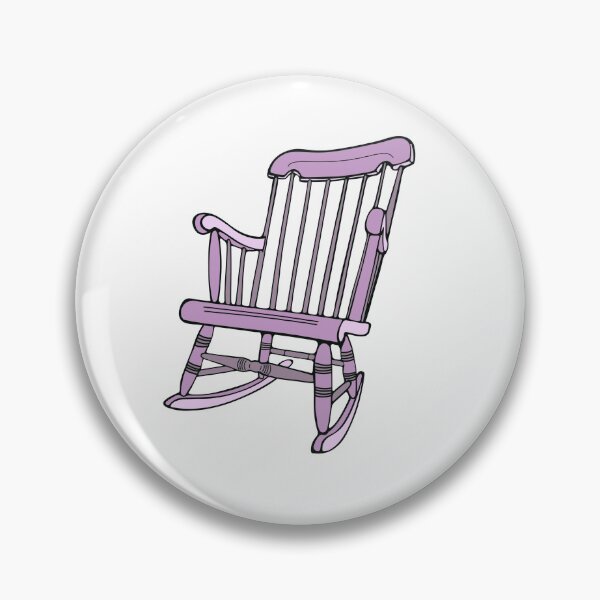 Item preview, Vintage Rocking Chair Sticker Shirt Tote Purple designed and sold by LayerCakeDigDes.