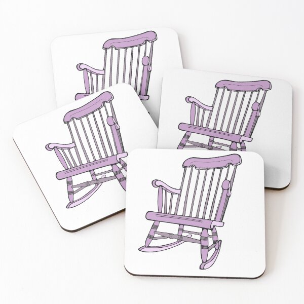 Item preview, Vintage Rocking Chair Sticker Shirt Tote Purple designed and sold by LayerCakeDigDes.