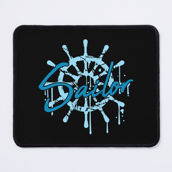 Item preview, Sailor Ship Steering Wheel Graffiti Drops Sailing designed and sold by shirt-o-mat.