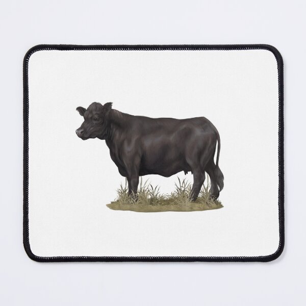 Vista previa del artículo con la obra «Vaca de carne Angus», diseñado y vendido por Modsecai.
