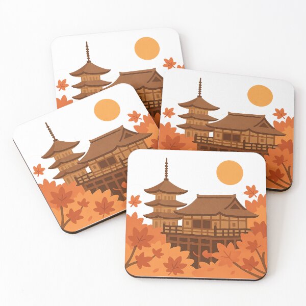 Item preview, Kiyomizu-dera in Autumn – Kyoto Maple Dream designed and sold by NipponPop.