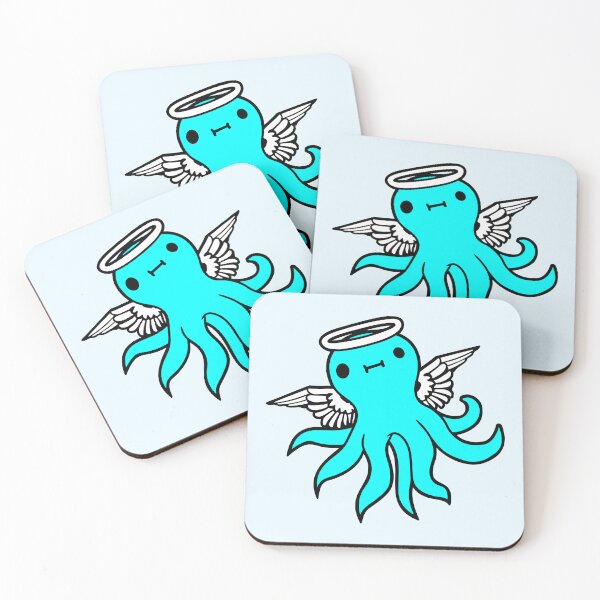 Item preview, Octopus Angel Heaven Halo Holy Sweet Happy Cute designed and sold by shirt-o-mat.