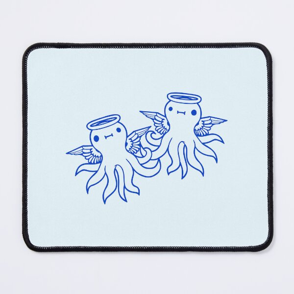 Item preview, 2 octopus angel team two friends wings halo flying designed and sold by shirt-o-mat.